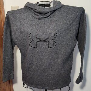 Under Armour dark gray hoodie, excellent used condition, size M